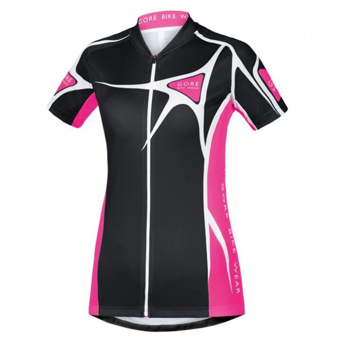 2016 GORE Fietsshirt Korte Mouw femme Element Adrenaline 20 zwart rose fuchsia 2016036555
