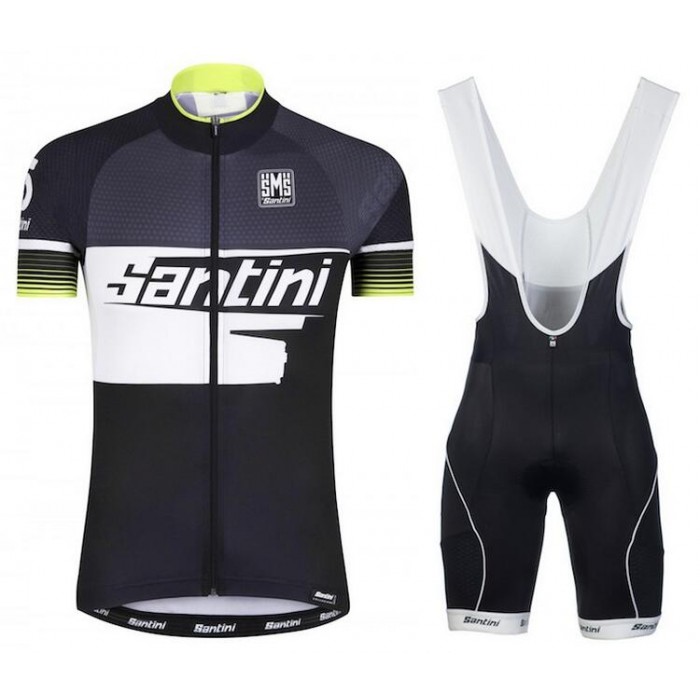 2016 Santini Atom 20 zwart wit groen Fietskleding Fietsshirt Korte+Korte Fietsbroeken Bib 2016036610 2016 Santini Atom 20 zwart wit groen Fietskleding Fietsshirt Korte+Korte Fietsbroeken Bib 2016036610
