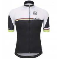 2016 Santini UCI arc en ciel ligne wit Fietsshirt Korte Mouw 2016036620