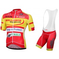 2016 WALLONIE BRUXELLES-GROUP PROTECT Fietskleding Fietsshirt Korte+Korte fietsbroeken Bib 2016036765