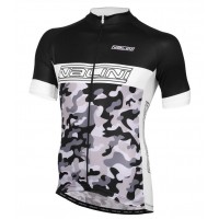 NALINI PRO Camouflage Fietsshirt Korte Mouw zwart wit 20160975