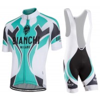 Bianchi Milano Ocreza Fietskleding Fietsshirt Korte+Korte Fietsbroeken Bib wit celeste 20160894