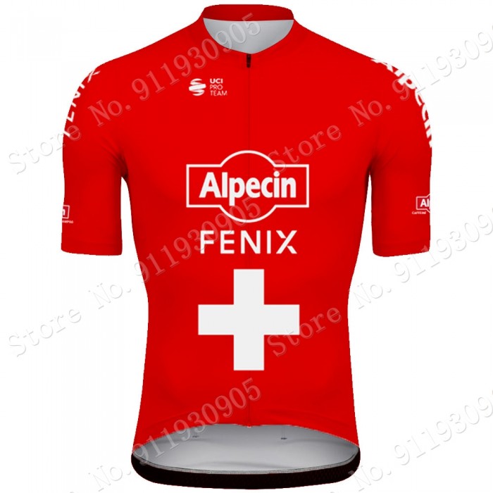 Alpecin Fenix Swiss Pro Team 2021 Wielerkleding Fietsshirt Korte Mouw 70601