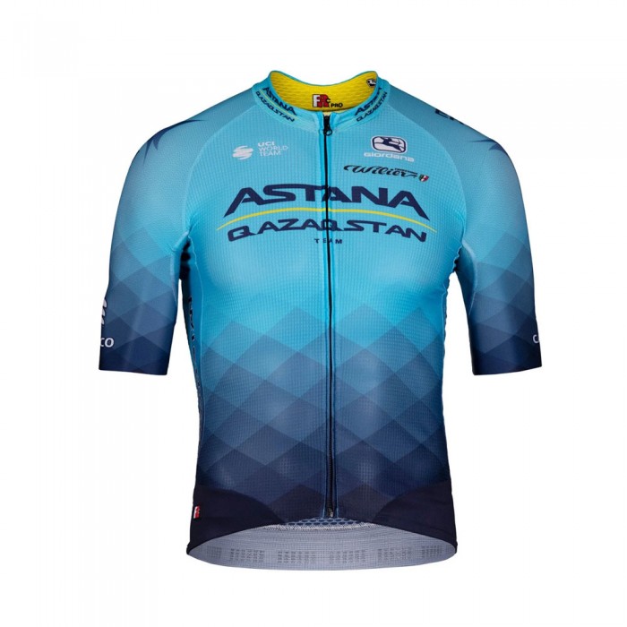 Team ASTANA QAZAQSTAN 2022 Wielerkleding Fietsshirt Korte Mouw 2022052912