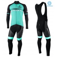 2022 Bianchi Milano Piantedo Green Thermal Fietskleding Fietsshirt Lange Mouw+Lange Fietsbroek Bib g1ENC