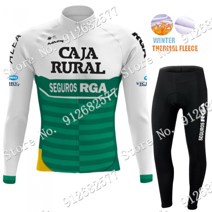 Winter Caja Rural 2022 Pro Team Fietskleding Fietsshirt Lange Mouw+Lange Fietsbroek Bib 2022122520 Winter Caja Rural 2022 Pro Team Fietskleding Fietsshirt Lange Mouw+Lange Fietsbroek Bib 2022122520