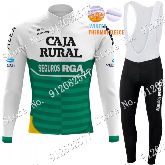 Winter Caja Rural 2022 Pro Team Fietskleding Fietsshirt Lange Mouw+Lange Fietsbroek Bib 2022122521 Winter Caja Rural 2022 Pro Team Fietskleding Fietsshirt Lange Mouw+Lange Fietsbroek Bib 2022122521
