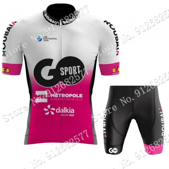 Team go sport roubaix 2022 Fietskleding Fietsshirt Korte Mouw+Korte Fietsbroeken Bib 2022030606 Team go sport roubaix 2022 Fietskleding Fietsshirt Korte Mouw+Korte Fietsbroeken Bib 2022030606