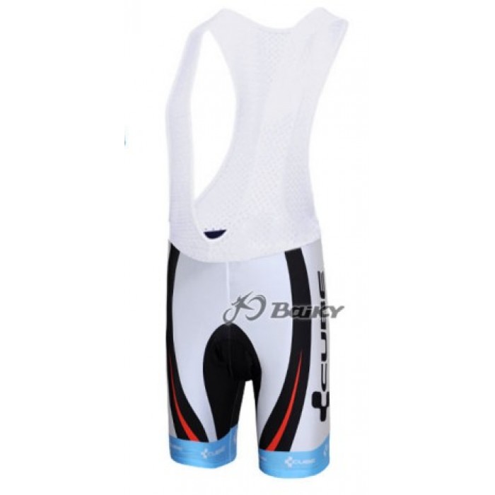 Cube Fintro Pro Team Korte fietsbroeken Bib met zeem wit rood 125