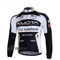 Kuota Indeland Pro Team Fietsshirt lange mouw zwart wit 4478