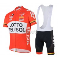 Lotto Belisol 2014 Fietspakken Fietsshirt Korte+Korte koersbroeken Bib 1291