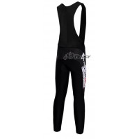 Nalini Pro Team lange fietsbroeken Bib met zeem wit zwart 401