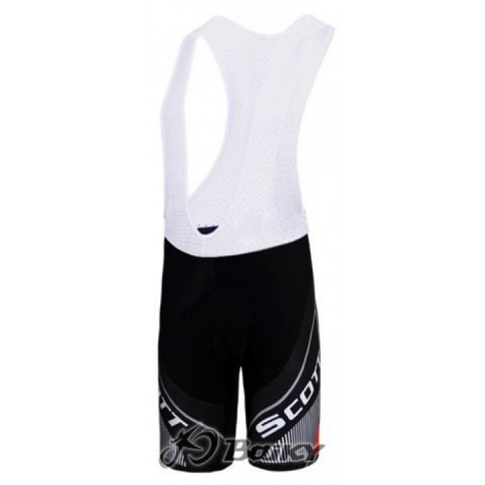 Scott Racing Team Korte fietsbroeken Bib met zeem zwart rood 4591