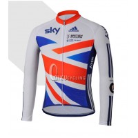 Team Sky Great Britain Verenigd Koninkrijk Fietsshirt lange mouw 772