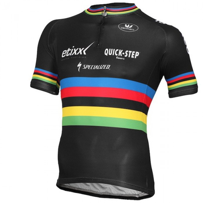 2015 Etixx Quick-Step Champion Du Monde Fietsshirt Korte Mouwen 1918 2015 Etixx Quick-Step Champion Du Monde Fietsshirt Korte Mouwen 1918