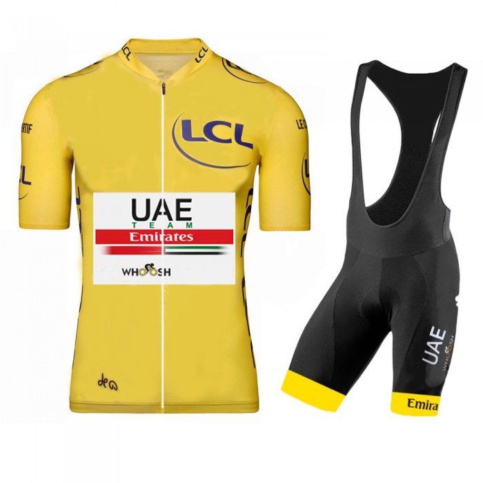 UAE EMIRATES 2020 Tour De France Polka Dot Fietskleding Fietsshirt Korte Mouw+Korte Fietsbroeken Bib 2058 UAE EMIRATES 2020 Tour De France Polka Dot Fietskleding Fietsshirt Korte Mouw+Korte Fietsbroeken Bib 2058