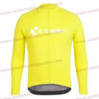 Cube 2018 geel Wielershirts lange mouw nl18a022
