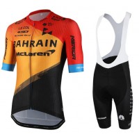 2020 Bahrain McLaren Fietskleding Wielershirt Korte Mouw+Korte Fietsbroeken Bib 0KH9D 0KH9D