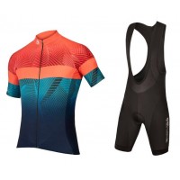 2020 ENDURA Lines LTD Fietskleding Wielershirt Korte Mouw+Korte Fietsbroeken Bib Blauw Rood SNUF6 SNUF6