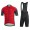 GORE WEAR GORE C3 Knit Fietskleding Wielershirt Korte Mouw+Korte Fietsbroeken Bib Zwart Rood 5REL0 5REL0