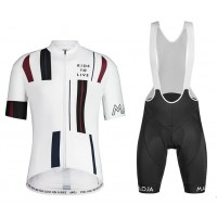 2020 MALOJA SanetschM Fietskleding Wielershirt Korte Mouw+Korte Fietsbroeken Bib Wit 2NFX8 2NFX8
