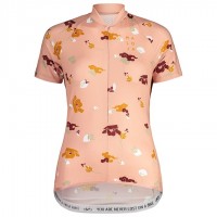 Dames MALOJA ErvaM Fietsshirt Korte Mouw Rose 9T2GF 9T2GF