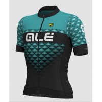Ale PR-S Hexa Fietsshirt Korte Mouw zwart-türkis L13351319-02 2020157