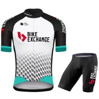 2021 BIKEEXCHANGE Team Fietskleding Fietsshirt Korte Mouw+Korte Fietsbroeken Bib 686