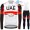 2021 Winter Fleece UAE Emirates Pro Team Fietskleding Fietsshirt Lange Mouw+Lange Fietsbroek Bib 966