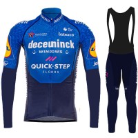 2021 Deceuninck quick step Pro Team Fietskleding Fietsshirt Lange Mouw+Lange Fietsbroek Bib 919