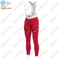 Swiss FDJ Winter Thermal Fleece 2021 Lange Fietsbroeken Bib 2021389