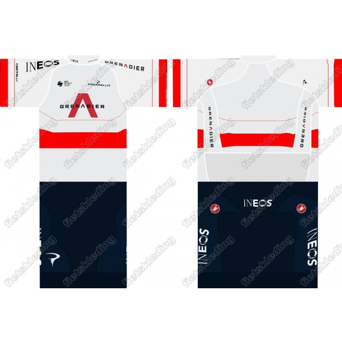Team INEOS Grenadier 2021 UCI World Champion Fietskleding Set Wielershirt Korte Mouw+Korte Fietsbroeken 2021170 Team INEOS Grenadier 2021 UCI World Champion Fietskleding Set Wielershirt Korte Mouw+Korte Fietsbroeken 2021170