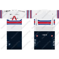 Team INEOS Grenadier 2021 UCI World Champion Fietskleding Set Wielershirt Korte Mouw+Korte Fietsbroeken 2021159