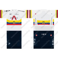 Team INEOS Grenadier 2021 UCI World Champion Fietskleding Set Wielershirt Korte Mouw+Korte Fietsbroeken 2021161