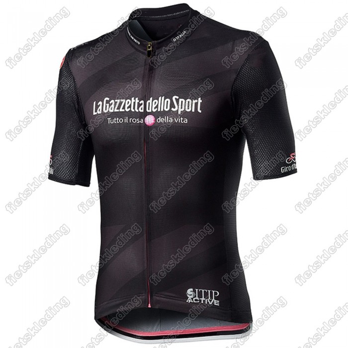 Giro D-italia 2021 Mannen Fietsshirt Korte Mouw Zwart 2021410 Giro D-italia 2021 Mannen Fietsshirt Korte Mouw Zwart 2021410