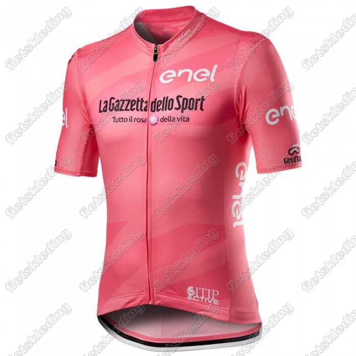 Giro D-italia 2021 Mannen Fietsshirt Korte Mouw pink 2021412