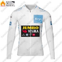 Winter Thermal Fleece Jumbo Visma 2021 Tour De France Fietsshirt Lange Mouw 2021269