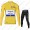 Deceuninck quick step 2021 Tour De France Wielerkleding Set Fietsshirts Lange Mouw+Lange Fietsrbroek Bib 2021071