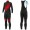 2019 ALE Pulse zwart-rood Thermo Wielerkleding Set Wielershirts lange mouw+fietsbroek lang met YNHC999