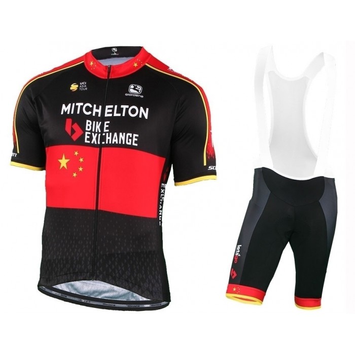 2019 Mitchelton-Scott Chinese Champion Fietskleding Set Fietsshirt Korte Mouw+Korte fietsbroeken WWSM222 2019 Mitchelton-Scott Chinese Champion Fietskleding Set Fietsshirt Korte Mouw+Korte fietsbroeken WWSM222