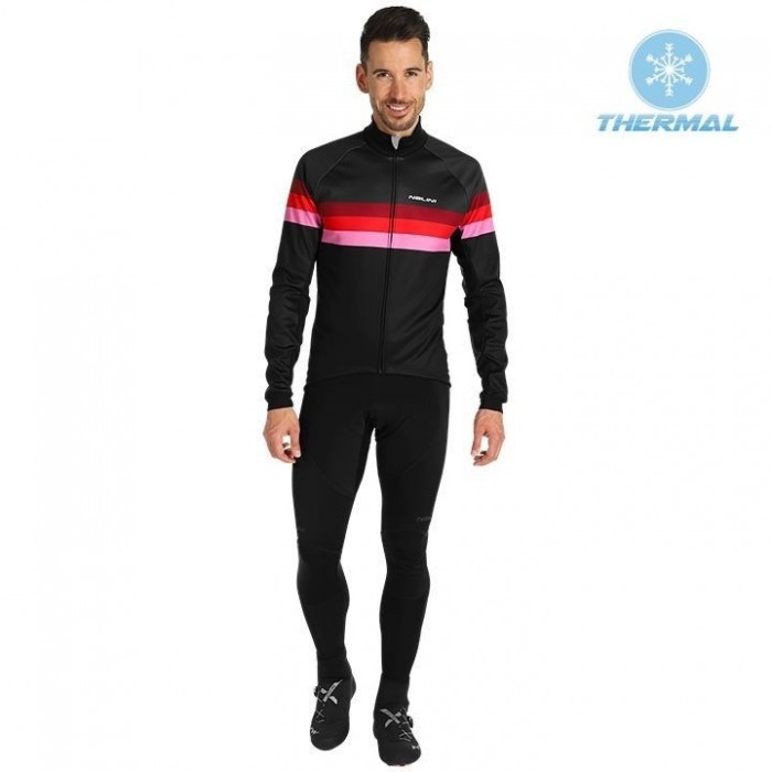 2019 Nalini Warm 20 zwart-rood Thermo Wielerkleding Set Wielershirts lange mouw+fietsbroek lang met OHFJ787 2019 Nalini Warm 20 zwart-rood Thermo Wielerkleding Set Wielershirts lange mouw+fietsbroek lang met OHFJ787