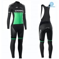 2019 Orbea Fabrik Racing Dames groen Thermo Wielerkleding Set Wielershirts lange mouw+fietsbroek lang met EAII138