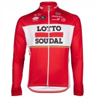 2017 Lotto-Soudal rood Fietsshirt lange mouw 2497