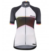 Dames Santini Stella 2017 wit Fietsshirt Korte Mouw 145YGTBY 2017082379