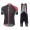 Santini Profteams 2017 Airform 20 zwart-Rood FIetskleding Set Wielershirt Korte Mouw+Korte Fietsbroeken Bib 262GJXOI 2017082318