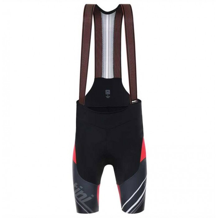 Santini Profteams 2017 Airform 20 zwart-Rood Korte Fietsbroeken Bib 401KOJAN 2017082315