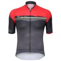 Santini Profteams 2017 Sleek Plus 10 Rood-Noir Fietsshirt Korte Mouw 453MVTHK 2017082344