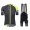 Santini Profteams 2017 Airform 20 zwart-geel FIetskleding Set Wielershirt Korte Mouw+Korte Fietsbroeken Bib 588WRUAY 2017082309