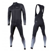 2017 Nalini Denebola zwart Fietskleding Wielershirt lange mouw+Lange fietsbroeken Bib 2509