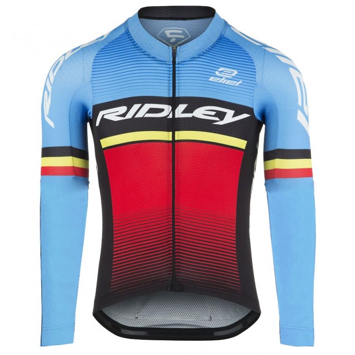 2017 Ridley Rincon blauw-rood Fietsshirt lange mouw 2549 2017 Ridley Rincon blauw-rood Fietsshirt lange mouw 2549